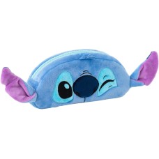 Astuccio in peluche scuola elementare media, bambina, Stitch Disney, 20x9x5cm tessuto felpato