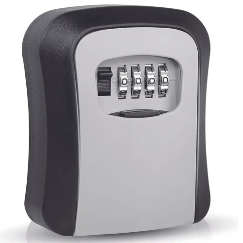 Cassetta di sicurezza per esterno, con combinazione codice, ideale per depositare chiavi, materiale in ABS resistente 