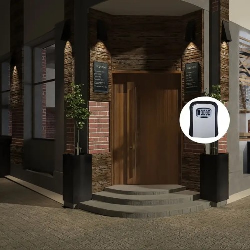 Cassetta di sicurezza per esterno, con combinazione codice, ideale per depositare chiavi, materiale in ABS resistente Cassetta di sicurezza per esterno, con combinazione codice, ideale per depositare chiavi, materiale in ABS resistente