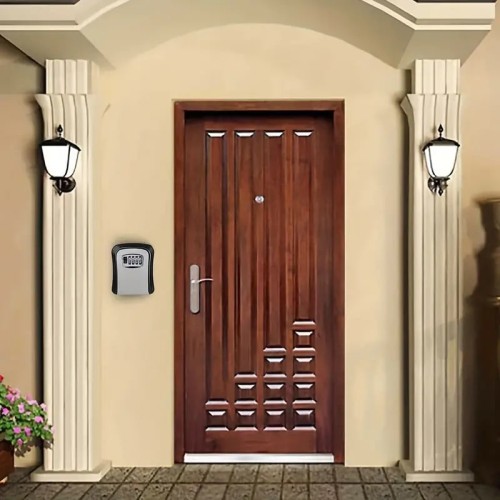 Cassetta di sicurezza per esterno, con combinazione codice, ideale per depositare chiavi, materiale in ABS resistente Cassetta di sicurezza per esterno, con combinazione codice, ideale per depositare chiavi, materiale in ABS resistente