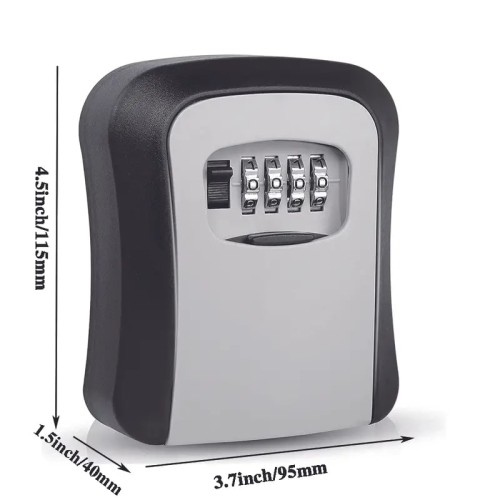 Cassetta di sicurezza per esterno, con combinazione codice, ideale per depositare chiavi, materiale in ABS resistente Cassetta di sicurezza per esterno, con combinazione codice, ideale per depositare chiavi, materiale in ABS resistente