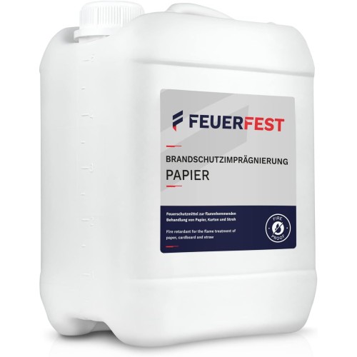 FEUERFEST® Impregnante Ignifugo - Spray Antincendio per Carta, Cartone e Paglia - 500ml