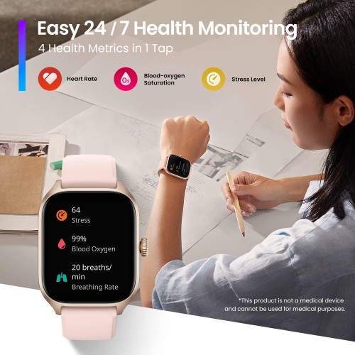 Amazfit GTS 4 Montre Connectée Avancée avec une Technologie de Pointe Amazfit GTS 4 Montre Connectée Avancée avec une Technologie de Pointe