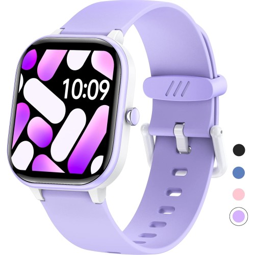 Orologio Smartwatch HENGTO IP68 per Bambini & Adolescenti – 19 Modalità Sportive, Cardiofrequenzimetro, Monitor del Sonno, Contapassi, Promemoria Salute