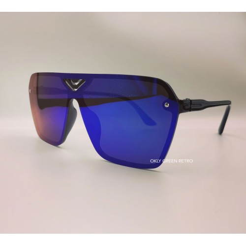 Okly Retro Sonnenbrille, Damen Herren Sonnenbrille, grün Okly Retro Sonnenbrille, Damen Herren Sonnenbrille, grün