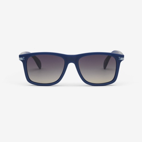 Occhiali da sole Cristiano Ronaldo CR7, Colore Montatura opalina blu opaco e Lente sfumata grigia