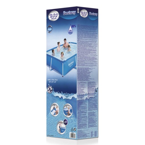 Piscina Fuori Terra da Esterno Bestway De Luxe Splash Frame cm 259x170 H 61 Piscina Fuori Terra da Esterno Bestway De Luxe Splash Frame cm 259x170 H 61