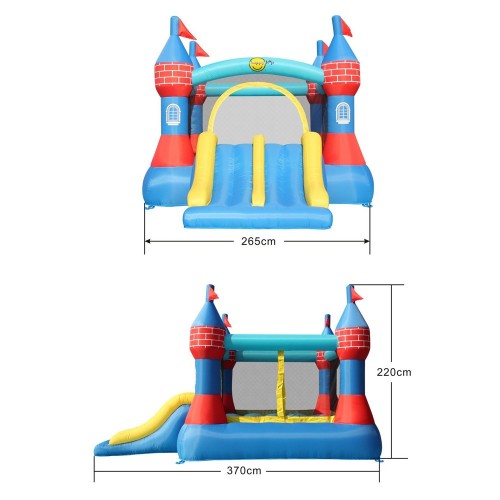 Große Hüpfburg, aufblasbar, Doppelrutsche, Kinderspiel, Sprungtuch, Happy Hop Große Hüpfburg, aufblasbar, Doppelrutsche, Kinderspiel, Sprungtuch, Happy Hop
