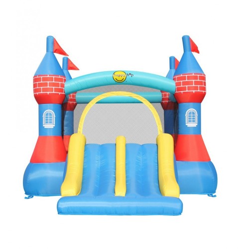 Große Hüpfburg, aufblasbar, Doppelrutsche, Kinderspiel, Sprungtuch, Happy Hop Große Hüpfburg, aufblasbar, Doppelrutsche, Kinderspiel, Sprungtuch, Happy Hop