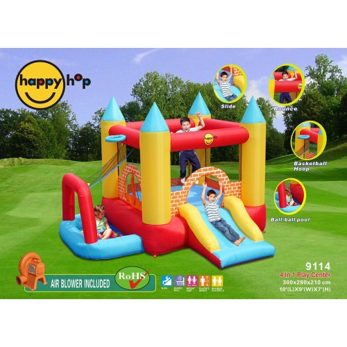 Grande Castello, 4 in 1, gonfiabile, scivolo doppio, gioco per bambini, tappeto saltarello, Happy Hop Grande Castello, 4 in 1, gonfiabile, scivolo doppio, gioco per bambini, tappeto saltarello, Happy Hop
