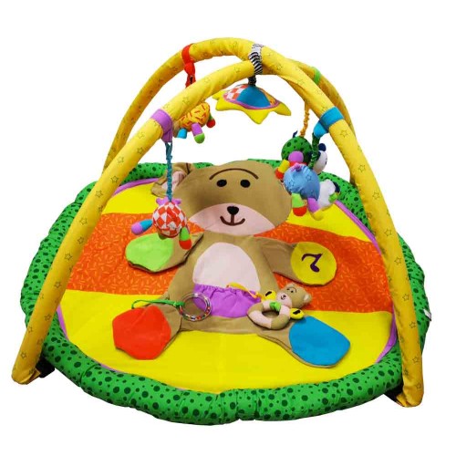 Palestrina con orsacchiotto cuscino, per Neonati con 5 giochi, Mister Wood Palestrina con orsacchiotto cuscino, per Neonati con 5 giochi, Mister Wood