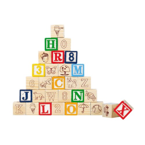 Cubi in Legno con Animali Lettere e Numeri Set Pedagogico Cubi in Legno con Animali Lettere e Numeri Set Pedagogico