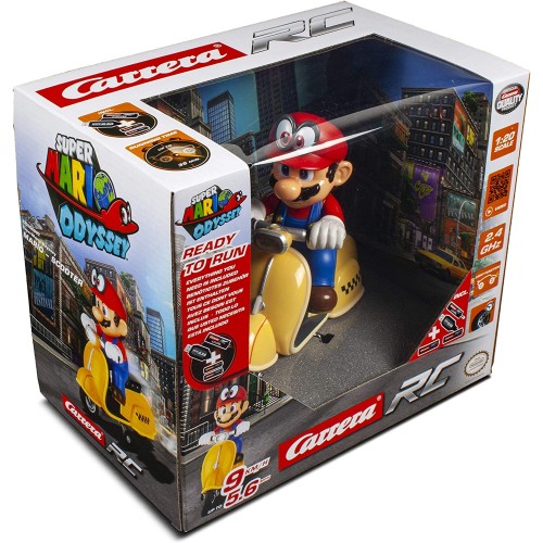 Scooter Mario Bros, radiocommandé, Carrera, échelle 1:20 Scooter Mario Bros, radiocommandé, Carrera, échelle 1:20