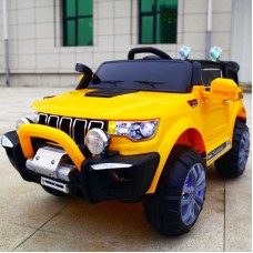 Voiture électrique pour enfants, 12v, Jeep, 2 places, avec télécommande 2.4g, orange