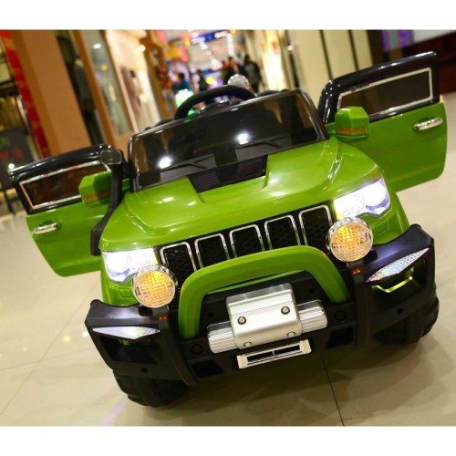 Elektroauto für Kinder, 12v, Jeep, 2 Sitze, mit Fernbedienung 2,4g, grün Elektroauto für Kinder, 12v, Jeep, 2 Sitze, mit Fernbedienung 2,4g, grün