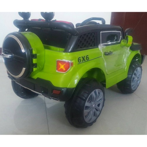 Elektroauto für Kinder, 12v, Jeep, 2 Sitze, mit Fernbedienung 2,4g, grün Elektroauto für Kinder, 12v, Jeep, 2 Sitze, mit Fernbedienung 2,4g, grün