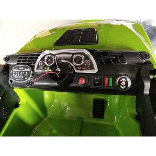 Elektroauto für Kinder, 12v, Jeep, 2 Sitze, mit Fernbedienung 2,4g, grün Elektroauto für Kinder, 12v, Jeep, 2 Sitze, mit Fernbedienung 2,4g, grün