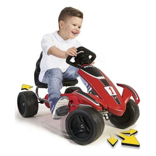 Go-Kart mit Pedalen für Kinder, Feber, rot und schwarz Go-Kart mit Pedalen für Kinder, Feber, rot und schwarz