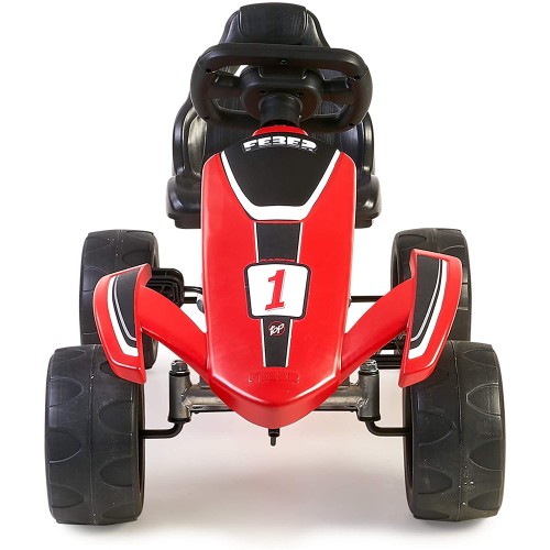 Go-Kart mit Pedalen für Kinder, Feber, rot und schwarz Go-Kart mit Pedalen für Kinder, Feber, rot und schwarz