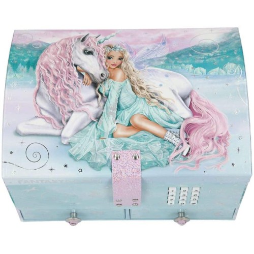 Cofanetto portagioie con codice e suono, modello Fantasy Model Icefriends, Depesche