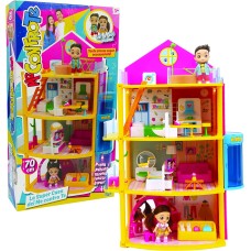 Me Contro Te, Casa Deluxe con due cutie dolls incluse Sofì e Luì, con tante stanze accessoriate e l'ascensore che funziona davvero, MEC57000