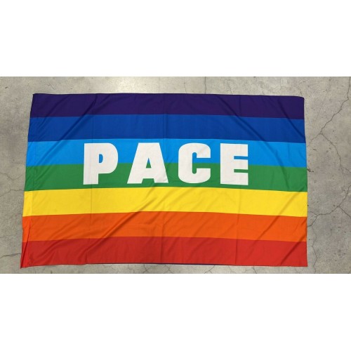 Bandiera della Pace, 100 x140 cm, con asola qualità superiore