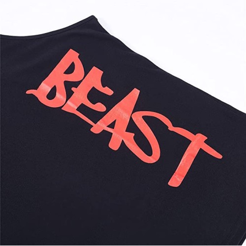 Fitness Tank Top, Fitnessstudio, Bodybuilding, ärmellose Baumwollweste, Sport Tank Top, Cabeen Beast, schwarz