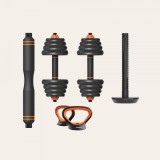 Set di Kettlebell e bilanciere, Multifunzione, esercizi fitness, kg 30