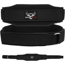 Cintura per sollevamento pesi, supporto lombare, cintura per palestra, bodybuilding, stacco, squat, deadlifts, esercizio fitness, per Uomo e Donna, Imbottita Neoprene