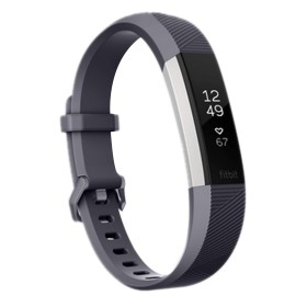 Fitbit Alta HR, Cinturino sportivo, Edizione Speciale, Morbido, grigio