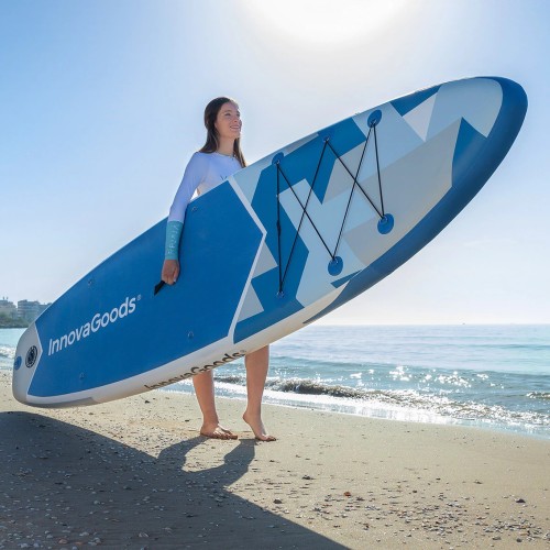 Stand Up Paddling gonfiabile Kaddle InnovaGoods, Tavola da Paddle, completo di sedile, remi, pompa, borsa, 10.5', 320 x 82 x 15 cm Stand Up Paddling gonfiabile Kaddle InnovaGoods, Tavola da Paddle, completo di sedile, remi, pompa, borsa, 10.5', 320 x 82 x 15 cm