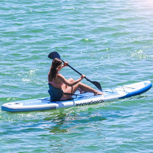 Stand Up Paddling gonfiabile Kaddle InnovaGoods, Tavola da Paddle, completo di sedile, remi, pompa, borsa, 10.5', 320 x 82 x 15 cm Stand Up Paddling gonfiabile Kaddle InnovaGoods, Tavola da Paddle, completo di sedile, remi, pompa, borsa, 10.5', 320 x 82 x 15 cm