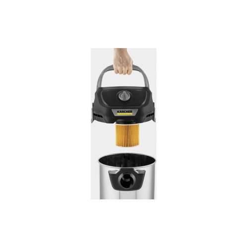 Kärcher KWD 3 S V-17/4/20 Black Edition | Aspiratore Liquidi e Solidi (17L) – Edizione 90° Anniversario Kärcher KWD 3 S V-17/4/20 Black Edition | Aspiratore Liquidi e Solidi (17L) – Edizione 90° Anniversario