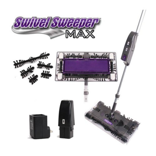 Swivel Sweeper MAX, Scopa elettrica con batteria ricaricabile e manico snodabile Swivel Sweeper MAX, Scopa elettrica con batteria ricaricabile e manico snodabile