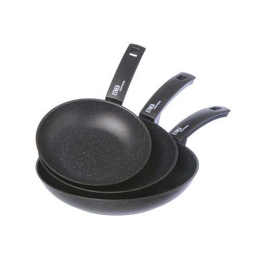 Set 3 Padelle, 20 cm/24 cm/28 cm, marca Moneta Etnea