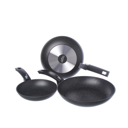 Set 3 Padelle, 20 cm/24 cm/28 cm, marca Moneta Etnea Set 3 Padelle, 20 cm/24 cm/28 cm, marca Moneta Etnea