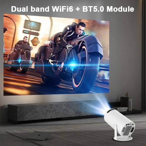 Projecteur 4K, Android 11, HY300, h713, 200ANSI, BT5.0, 1280 x 720P, WiFi, fonction d'inclinaison à 180 degrés, 130 pouces, cinéma maison, projecteur portable Projecteur 4K, Android 11, HY300, h713, 200ANSI, BT5.0, 1280 x 720P, WiFi, fonction d'inclinaison à 180 degrés, 130 pouces, cinéma maison, projecteur portable