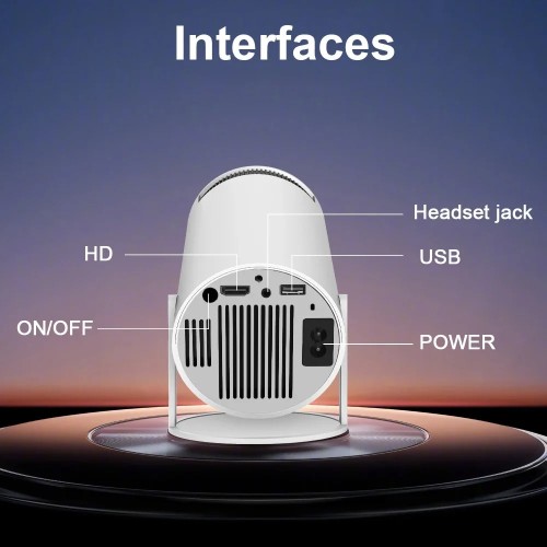 Projecteur 4K, Android 11, HY300, h713, 200ANSI, BT5.0, 1280 x 720P, WiFi, fonction d'inclinaison à 180 degrés, 130 pouces, cinéma maison, projecteur portable Projecteur 4K, Android 11, HY300, h713, 200ANSI, BT5.0, 1280 x 720P, WiFi, fonction d'inclinaison à 180 degrés, 130 pouces, cinéma maison, projecteur portable