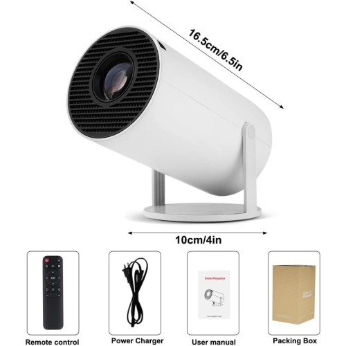 Projecteur 4K, Android 11, HY300, h713, 200ANSI, BT5.0, 1280 x 720P, WiFi, fonction d'inclinaison à 180 degrés, 130 pouces, cinéma maison, projecteur portable Projecteur 4K, Android 11, HY300, h713, 200ANSI, BT5.0, 1280 x 720P, WiFi, fonction d'inclinaison à 180 degrés, 130 pouces, cinéma maison, projecteur portable