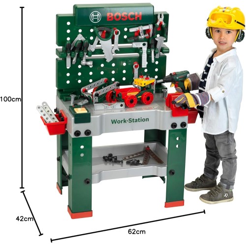 Établi pour enfants Theo Klein Bosch Werkbank n° 1 avec outils Établi pour enfants Theo Klein Bosch Werkbank n° 1 avec outils