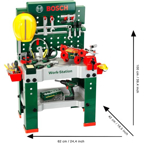 Établi pour enfants Theo Klein Bosch Werkbank n° 1 avec outils Établi pour enfants Theo Klein Bosch Werkbank n° 1 avec outils