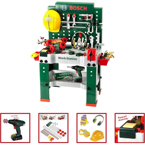 Établi pour enfants Theo Klein Bosch Werkbank n° 1 avec outils Établi pour enfants Theo Klein Bosch Werkbank n° 1 avec outils